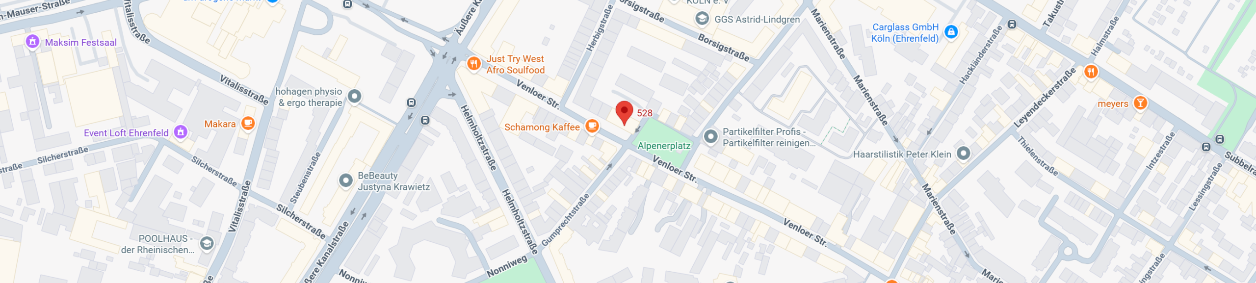Ehrenfeld Anfahrt